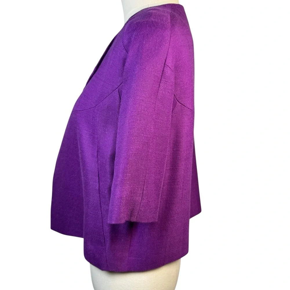 KATE SPADE NEW YORK Women's VIOLET PURPLE Lined Cropped MICAH Jacket Size 2